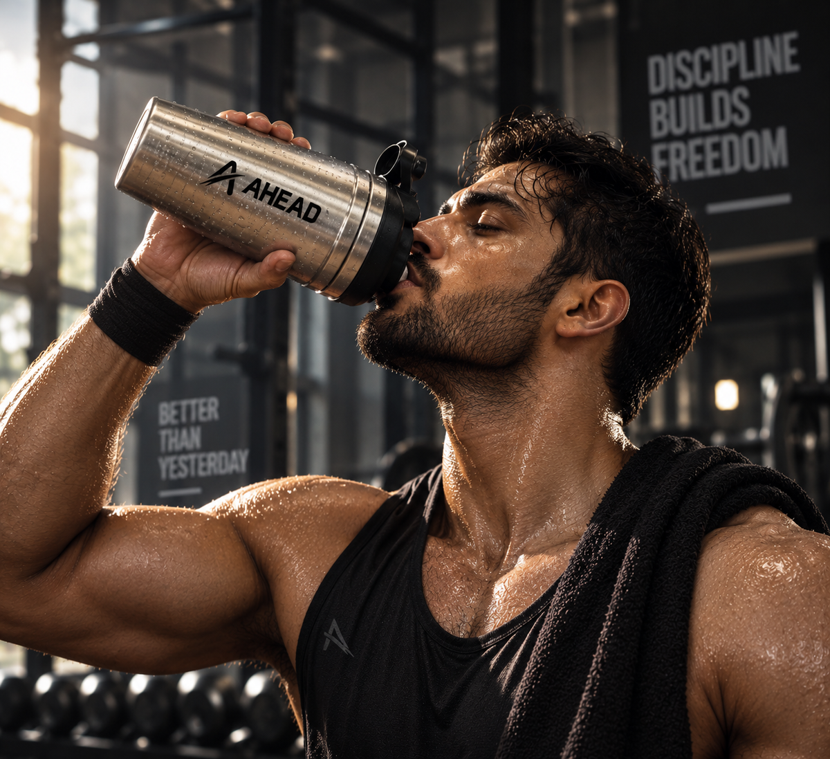 Ahead Labs Stainless Steel Protein Shaker 790ml