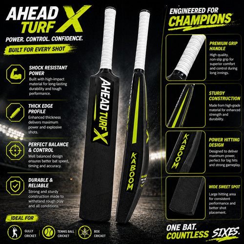 Ahead Turf X Plastic Cricket Bat