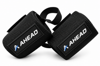 Ahead Labs Wrist Support Straps for Weightlifting Black