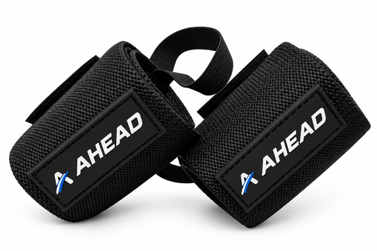 Ahead Labs Wrist Support Straps for Weightlifting Black