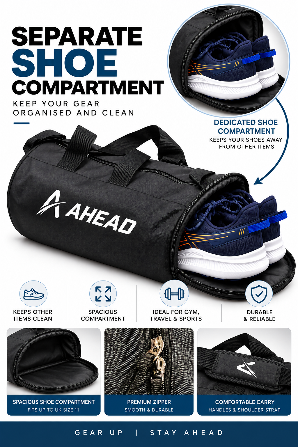 Ahead Labs Gym Duffle Bag